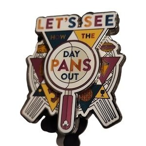 Disney Pin Epcot Food and Wine Lets See How This Pans Out LR 153620 WDW